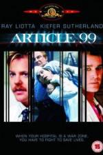 Watch Article 99 Gomovies