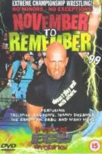 Watch ECW - November To Remember '99 Gomovies
