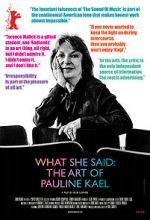 Watch What She Said: The Art of Pauline Kael Gomovies